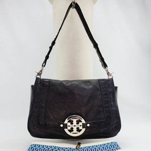 AUTHENTIC VINTAGE TORY BURCH Reva Shoulder Bag - Distressed Black